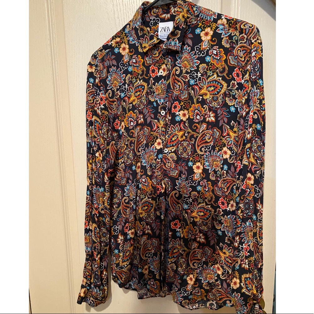 Zara Men’s Paisley Button Down